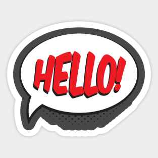 SEY HELLO! Sticker